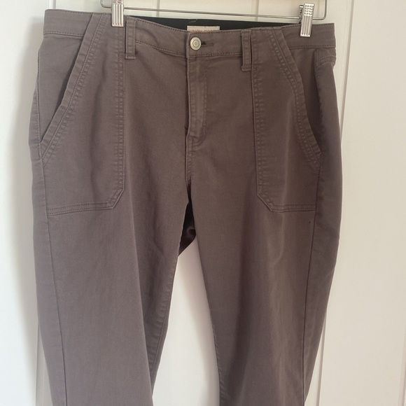 Knox Rose, cropped, stretch khakis, soft taupe/light brown in colour. - Picture 3 of 5